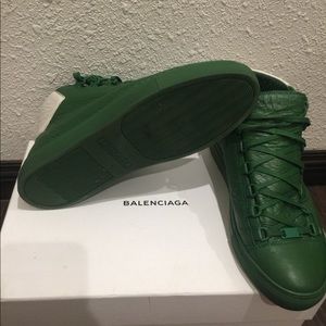 Balenciaga Shoes - Balenciaga Arenas high top (Green) Size 42 Balenciaga Shoes - Balenciaga Arenas high top (Green) Size 42